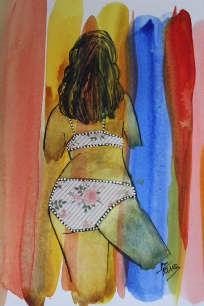 Morenella with pink flowers